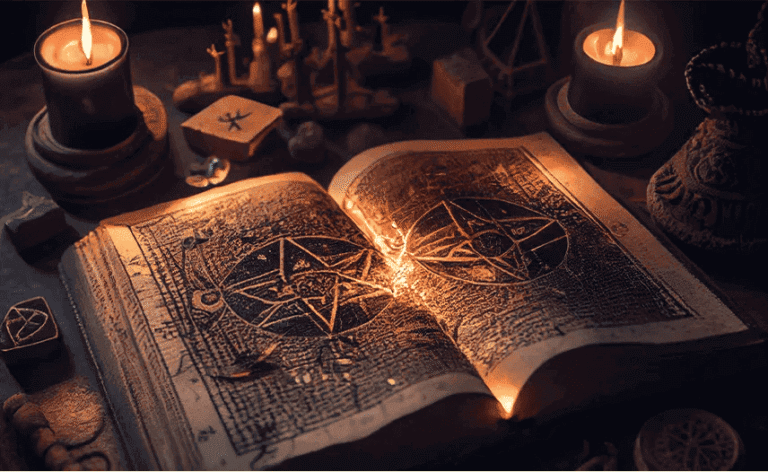 Fuerza Personal 18 Ritual de Fuerza personal con libro de hechizos, velas, runas e inciensos.