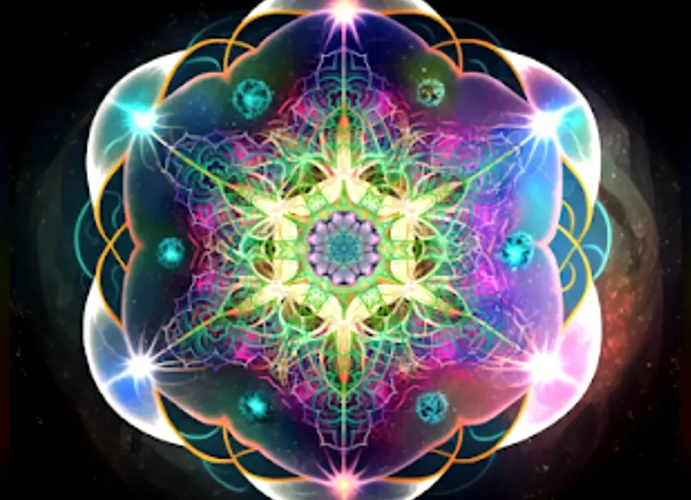 La Geometría Sagrada: Un Viaje Místico y Científico al Corazón del Universo ✨🌀 4 Mandala colorido representando los patrones de la geometría sagrada y la armonía universal.