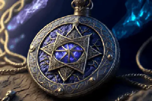 Los Amuletos con piedra violeta engarzada y detalles labrados en plata, representando la conexión entre belleza, protección y espiritualidad.